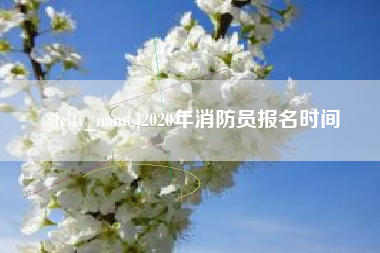 雄安新区2020年消防员报名时间