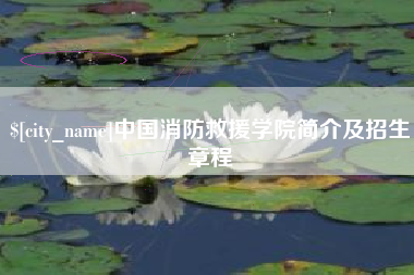 雄安新区中国消防救援学院简介及招生章程