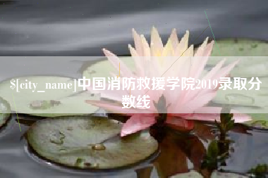 雄安新区中国消防救援学院2019录取分数线