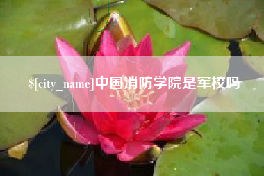 雄安新区中国消防学院是军校吗