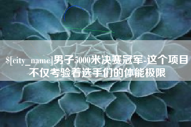 雄安新区男子5000米决赛冠军-这个项目不仅考验着选手们的体能极限