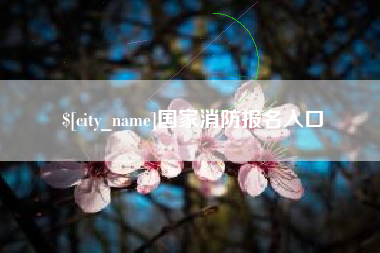 雄安新区国家消防报名入口