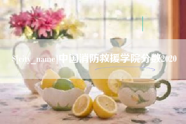 雄安新区中国消防救援学院分数2020