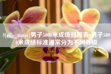 雄安新区男子5000米成绩对照表-男子5000米成绩标准通常分为不同等级