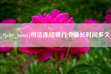 雄安新区司法冻结银行卡最长时间多久
