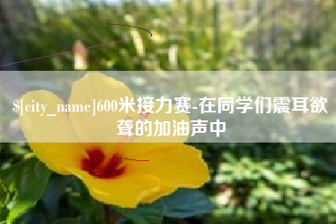 雄安新区600米接力赛-在同学们震耳欲聋的加油声中
