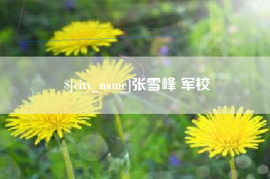 雄安新区张雪峰 军校