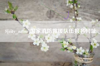雄安新区国家消防救援队伍报名网址