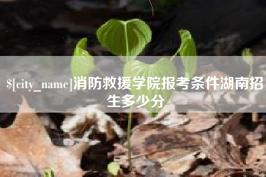 雄安新区消防救援学院报考条件湖南招生多少分