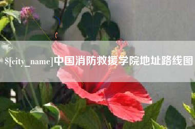 雄安新区中国消防救援学院地址路线图