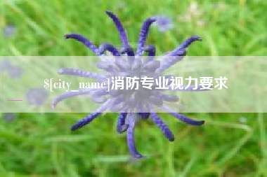 雄安新区消防专业视力要求