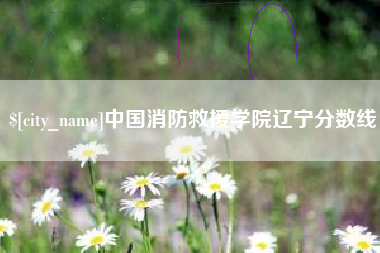 雄安新区中国消防救援学院辽宁分数线