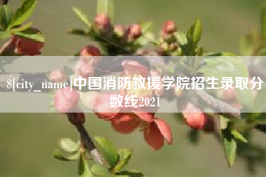 雄安新区中国消防救援学院招生录取分数线2021
