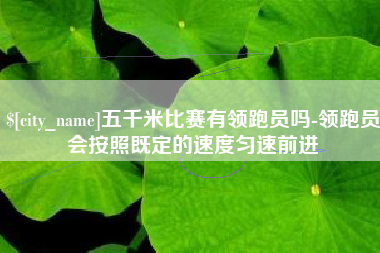 雄安新区五千米比赛有领跑员吗-领跑员会按照既定的速度匀速前进