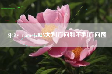 雄安新区2025大利方向和不利方向图