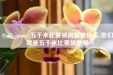 雄安新区五千米比赛领跑员是什么-他们就是五千米比赛领跑员