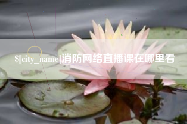 雄安新区消防网络直播课在哪里看