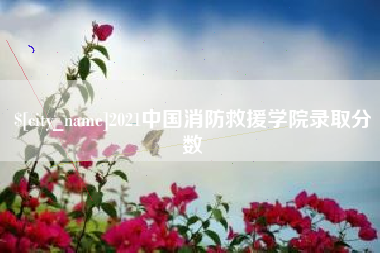 雄安新区2021中国消防救援学院录取分数